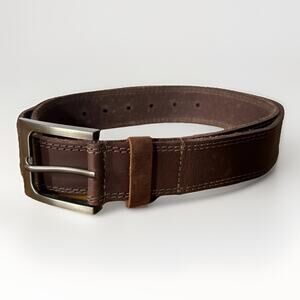 Hide & Drink Worn Brown Leather Belt - Men's Size 34-40